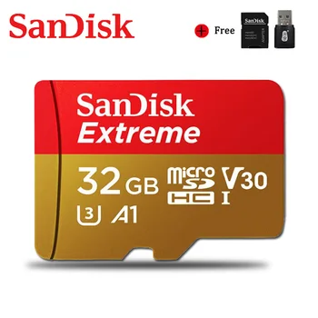 SanDisk Original Extreme Ultra Card de Memorie Micro SD de 128 gb 64GB 32GB 256GB 400GB A2 V30 U1/U3 4K MicroSD 32 64 128 gb Flash Card