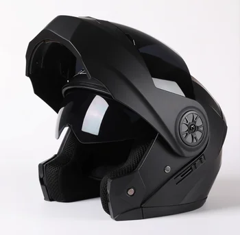 2020 Modular Dublu Obiectiv de Curse de Motociclete Căști de protecție DOT ABS Casca Motocross Fata Complet Cascos Para în condiții de Siguranță Moto Flip Up Helm