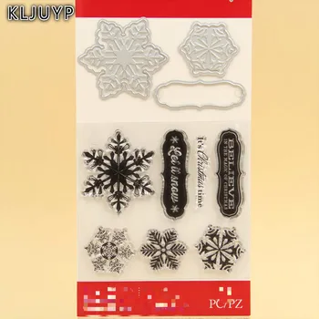 KLJUYP Timp de Crăciun Tăiere de Metal Moare și Timbre pentru DIY Scrapbooking/album foto Decorative Relief DIY Hârtie Card