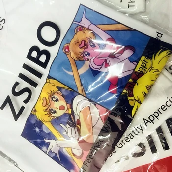 2018 Moda stil Harajuku fata de t-shirt, Sailor Moon Desene animate de imprimare drăguț interesant Kawaii vrac femei topuri casual tee plus dimensiune