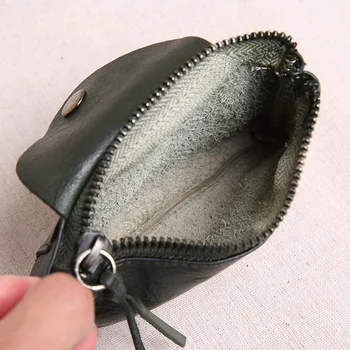 Retro încrețită piele mini geanta de sex feminin monedă pungă de piele simple, mici proaspete poseta de monede cheie cazul