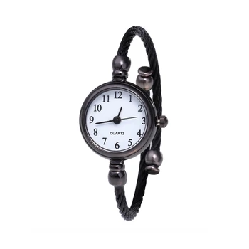 Creative femei Brățară Ceas Mic, Rotund Cadran de Ceas Curea Subțire All-Meci Cuarț Ceas Minimalist Relojes Cadou pentru Femei