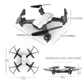2020 NOU D8 Drone HD cu unghi larg, WIFI 1080P FPV Drone video Inregistrare live Quadcopter Înălțime Pentru a menține Drone Camera de Jucarii
