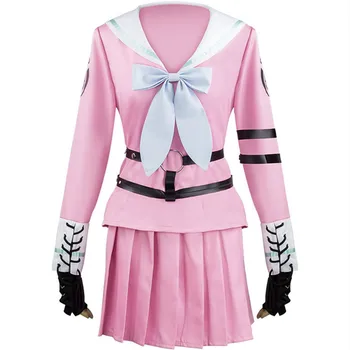 Danganronpa V3 Miu Iruma Cosplay Costum Halloween Femei Fete Rochie Uniformă Școlară Elemente De Recuzită