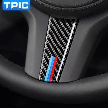 TPIC Accesorii Auto din Fibra de Carbon 2 buc/lot 3 buc/lot Butoane de pe Volan Autocolante Pentru BMW Seria 5 G30 G01 X3 Styling Auto