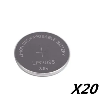 20BUC NOI LIR2025 Baterie Reîncărcabilă pentru BMW Cheie de Masina Baterie Li-ion Butonul/Celulă rotundă 3.6 V 30mAh Repleace CR2025