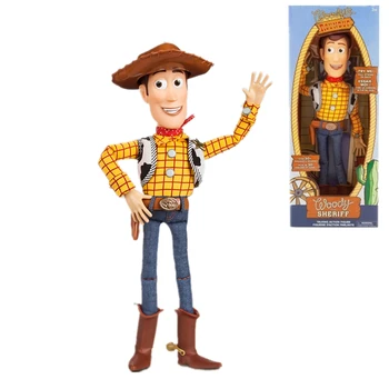 Disney Pixar Toy Story 4 Sheriff Woody cowboy-ul se Poate Vorbi de Sunet și lumină Buzz Lightyear jucării Jessie Acțiune figura Jucarii Pentru Copii