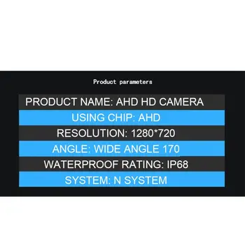 HD Star Viziune de Noapte Camera Auto AHD Mare de Navigare pe Ecran Dedicat retrovizoare Imagine Camera de mers inapoi Material: ABS