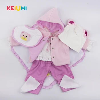 Moda Nou-Născutului Baby Doll Haine Se Potrivesc Pentru 23 Inch Baby Doll Haine Costume Din Bumbac Pur Copil De Casă Jucărie Papusa Accesorii
