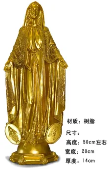 FIERBINTE de VÂNZARE -TOP art Invatat Isus Hristos Decor Acasă Religioase născătoare de Dumnezeu Fecioara Maria Madonna Decor art statuie-50 CM