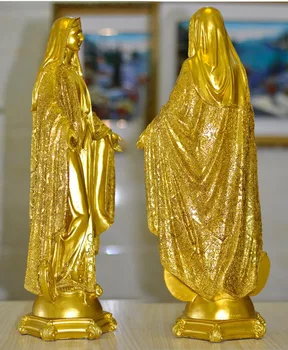 FIERBINTE de VÂNZARE -TOP art Invatat Isus Hristos Decor Acasă Religioase născătoare de Dumnezeu Fecioara Maria Madonna Decor art statuie-50 CM