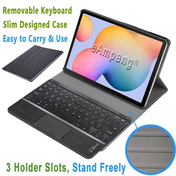 Caz pentru Samsung Galaxy Tab S6 Lite 10.4 SM-P610 SM-P615 Touchpad Tastatura Detasabila Bluetooth Trackpad Coperta de Piele Shell
