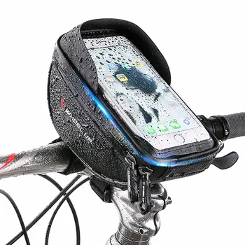 Rezistent La Apa Biciclete Biciclete Caz De Telefon Husă De Depozitare Sac Ecran Tactil Cu Fermoar Instala Pe Ghidon Pentru Bicicleta De Echitatie