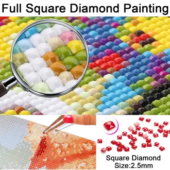 5D Diamant Mozaic Desene animate Full Pătrat Rasina Cristal Arta de Perete DIY Diamant Pictura Fox Model de lucru Manual pentru Copii în Cameră