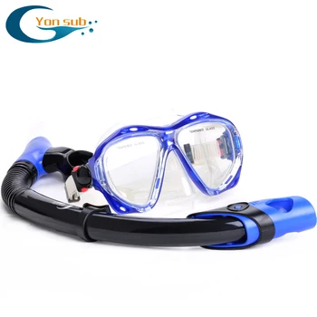 YONSUB miopie temperat se arunca cu capul lentile optice masca de scufundări masca, snorkel set subacvatice anti ceață și tub pentru scufundări echipamente