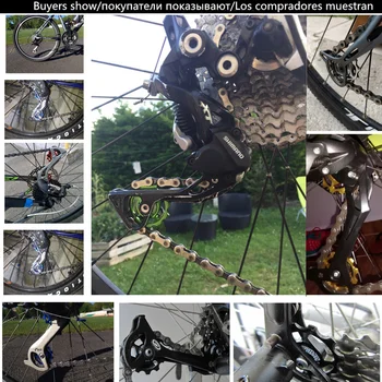 Bicicleta Schimbătorul Spate din Aluminiu 7075 11T MTB Biciclete Road Biciclete Spate Derailleur Scripete Roller rolă de Ghidaj Rulment Jocheu Roata Piese