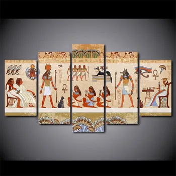 Egiptul antic de Perete de Arta Canvas Retro Egipt Postere si Printuri pentru Living Femeie Africană Imaginile De Pe Perete Fara rama