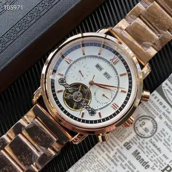 AAA Calitate Limitde ediție Patek Tourbillon automatic mecanic Ceasuri de mână de brand de Top de lux PH omul ceas de ceas Auto-Vânt