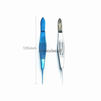 Oftalmic Forcep Direct Castroviejo Dințate Forcep 105mm oftalmice, instrumente chirurgicale