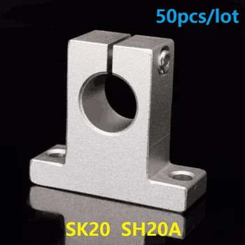 50pcs/lot SK20 SH20A 20mm lagăr liniar feroviar liniar ax rulmenti de sprijin imprimantă 3d