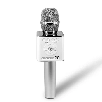 Cânt Q9 04 Wireless Karaoke Microfon Difuzor Bluetooth 2-în-1 Handheld să Cânte și Înregistrare Portabil KTV Player pentru iOS/Android