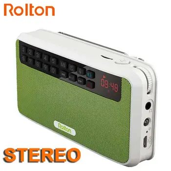 Rolton E500 Mini Difuzor Bluetooth, Suport pentru Bluetooth Telefon/TF Card/MP3/Radio FM/Căști/LED/difuzoare/REC