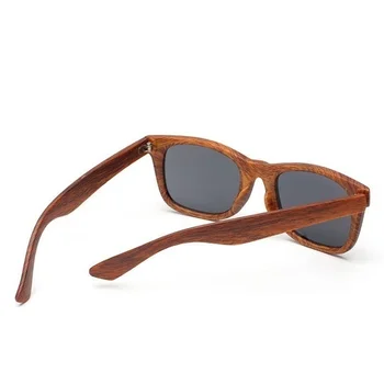 Oamenii Retro Bambus ochelari de Soare din Lemn de Bambus Ochelari Barbati de Brand Designer de Moda Pătrat de Lemn Ochelari de Soare de sex Masculin Faux lemn ochelari