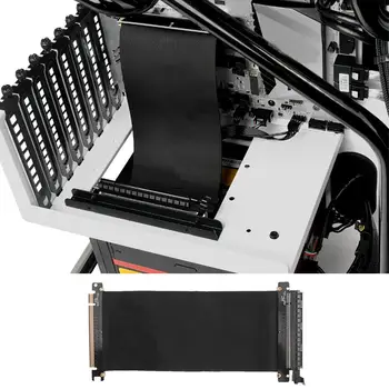 PCI Express Mare Viteza 16x Cablu Flexibil Extensie Port Adaptor Riser Card pentru 1U, 2U, 3U IPC șasiu