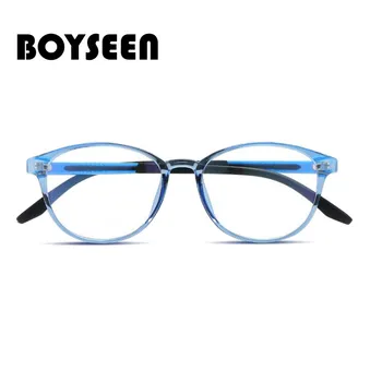 BOYSEEN Anti-albastru plat oglinda literară retro Optic ochelari Usor transparent rama TR90 super lumina ochelari 11753