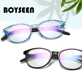 BOYSEEN Anti-albastru plat oglinda literară retro Optic ochelari Usor transparent rama TR90 super lumina ochelari 11753