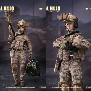 Pre-vânzare mini ori jucării (M017) 1/6 US Navy SEALs HALO combat echipa de soldați de sex feminin de sex feminin forțele speciale de 12-inch soldați de sex feminin
