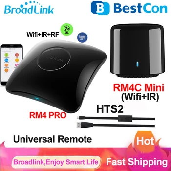 Broadlink RM4 PRO Con RM4C Mini Wifi IR RF Inteligent Universal Remote HTS2 Senzor de Temperatură Acasă Inteligent de Control de la Distanță Prin intermediul APP