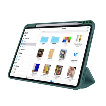 Pentru iPad Pro 12.9 2020 Pentru 11inch 2018 Smart Slim-Shell Caz Înapoi Comprimat Capac de Protectie Suport de Creion