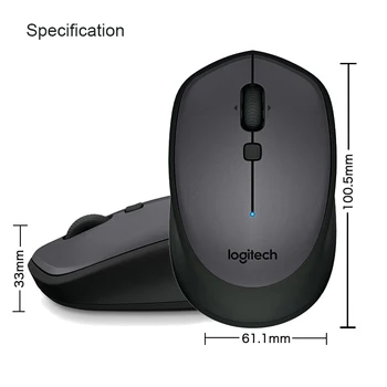 Original Logitech M336 Bluetooth Wireless cu Mouse-ul Colorat 1000 dpi pentru Windows 7/8/10,Mac OS X 10.8,Chrome OS,Android 3.2