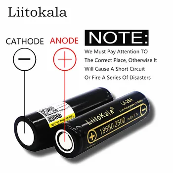2 unids original lii-25a liitokala 3.7 v, 2500 mah baterias recargables para samsung 18650 bateria DE descarga 30a/e-cigarri