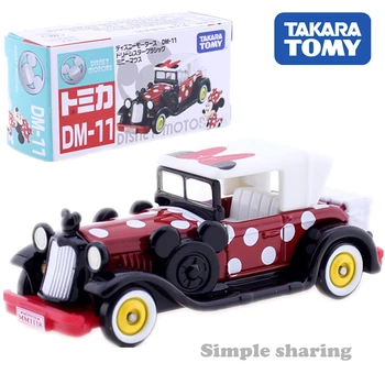Takara Tomy Tomica DM-11 Disney Motoare Minnie Mouse Mașină de Jucărie Figura Anime Clasic Kit Model de turnat sub presiune in Miniatura Fleac