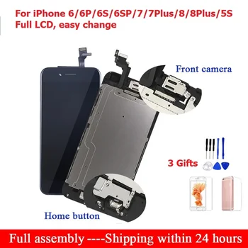 Pentru iPhone 6 6S 7 8 Plus LCD Full Ansamblul Touch Pentru iPhone 7 Ecran lcd de Înlocuire Display Pentru iphone 6 6S 5S Ecran Digitizer