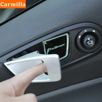 Carmilla 4buc Aliaj de Aluminiu Auto Usi de Interior de Protecție Capac Castron Usi Tapiterie Autocolant pentru Ford Ecosport 2018-2020 Accesorii