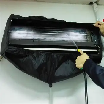 Noul Aparat De Aer Conditionat Capacul De Curățare Agățat De Mașină Impermeabil De Uz Casnic De Curățare Capac De Praf De Culoare Neagra
