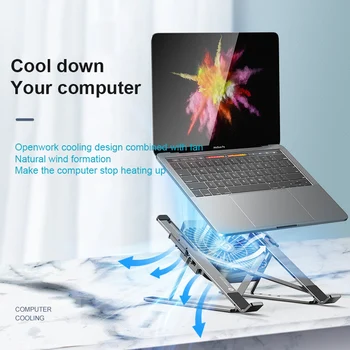 Reglabil Suport Pentru Laptop Cu Detasabila Răcire Ventilator Pliabil Notebook Suport Laptop Suport Pentru Macbook Pro Air Cooler Pentru Laptop