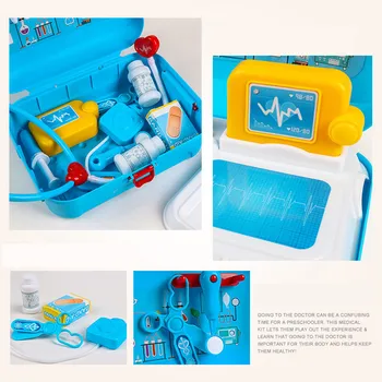 Educație copii Asistenta Medicului Jucărie Distractiv de Învățare Pentru Copii Trusă Medicală Dentist Pretinde Roluri Joaca Toy Set maletin doctor