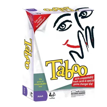 TABU JOC Versiunea în limba engleză Ta Boo Jocuri de Tablă de Șah Clasic de Familie Distractiv Prieten Petrecere Puzzle Interactiv Ghici Cardul Adult Jucărie pentru Copii