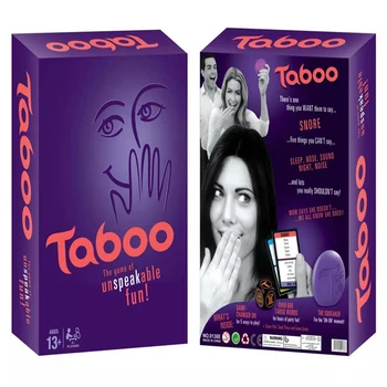 TABU JOC Versiunea în limba engleză Ta Boo Jocuri de Tablă de Șah Clasic de Familie Distractiv Prieten Petrecere Puzzle Interactiv Ghici Cardul Adult Jucărie pentru Copii