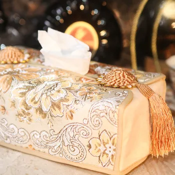 Aur de moda palatul broderie de mătase de aur brodate European caseta de țesut, țesut set A1 original pentru