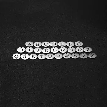 Myshape din Oțel Inoxidabil Scrisoare Farmec pentru Bratara 26 de Litere Argintii Farmece Brățară DIY Bijuterii Accesorii 20buc