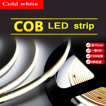 USB DC5V COB DOB Flexibile LED strip lumina De Fundal TV Lampa cu Telecomanda Dimmer lumini Decorative