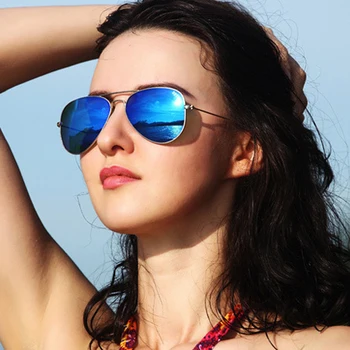 Oculos de sol feminino 2020 Metal aviations Ochelari Albastru Anti-Reflexie retro Femei shades ochelari de soare sonnenbrille herren