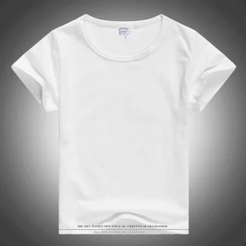 Noua Moda Solid Gol Bărbați Unisex Familie Logo-ul Personalizat Photo Text de Imprimare tricou Alb cu Maneci Scurte Părinte Copil Teuri Topuri