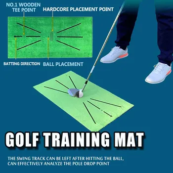Teren de Golf de Formare Mat pentru Swing Detectarea Bataie de Mini Golf de Formare Practică Jocul de Ajutor și Cadouri pentru Biroul de Acasă în aer liber, Utilizați Pad Mat