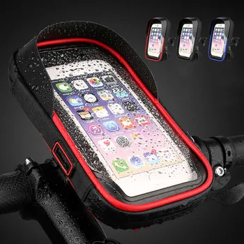 Motociclete biciclete Suport de Telefon rezistent la apa Caz de Biciclete Telefonul Geanta pentru iPhone Xs 11 Samsung s8 s9 Stand Mobil de Sprijin Scuter Acoperi